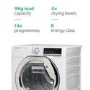 GRADE A1 - Hoover DXOC9TCE-80 9kg Freestanding Condenser Tumble Dryer - White