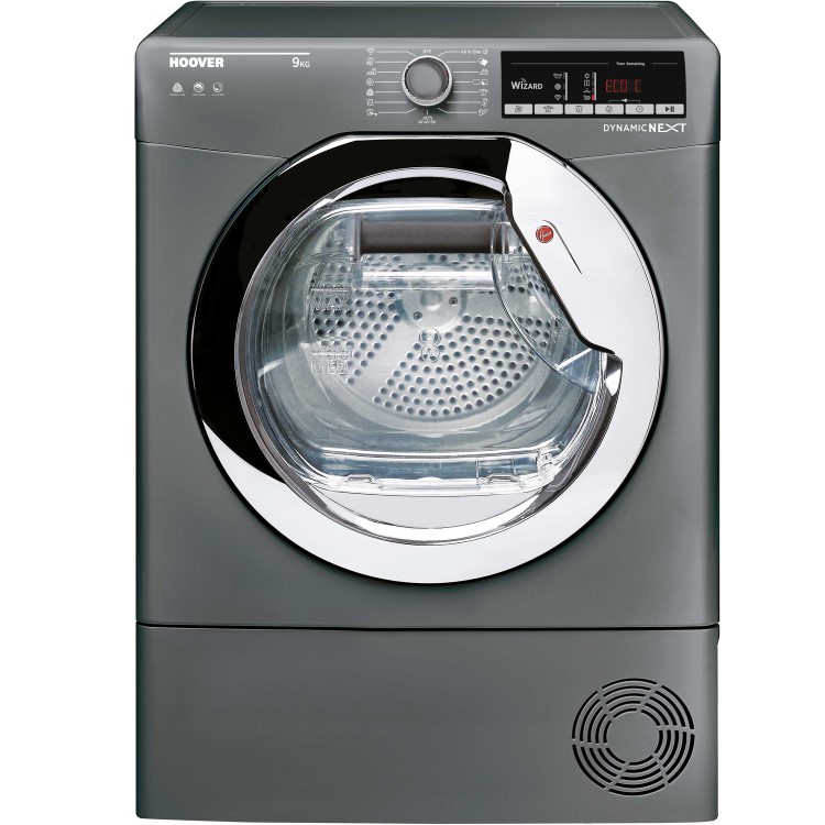 Hoover DXOC9TCER-80 9kg Freestanding Condenser Tumble Dryer - Graphite