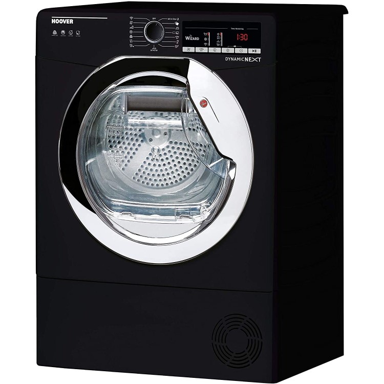 Refurbished Hoover DXOH9A2TCEB-80 Freestanding Heatpump 9KG Tumble Dryer Black