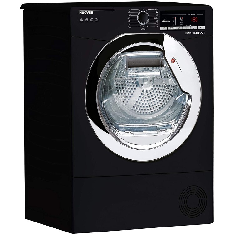 Refurbished Hoover DXOH9A2TCEB-80 Freestanding Heatpump 9KG Tumble Dryer Black