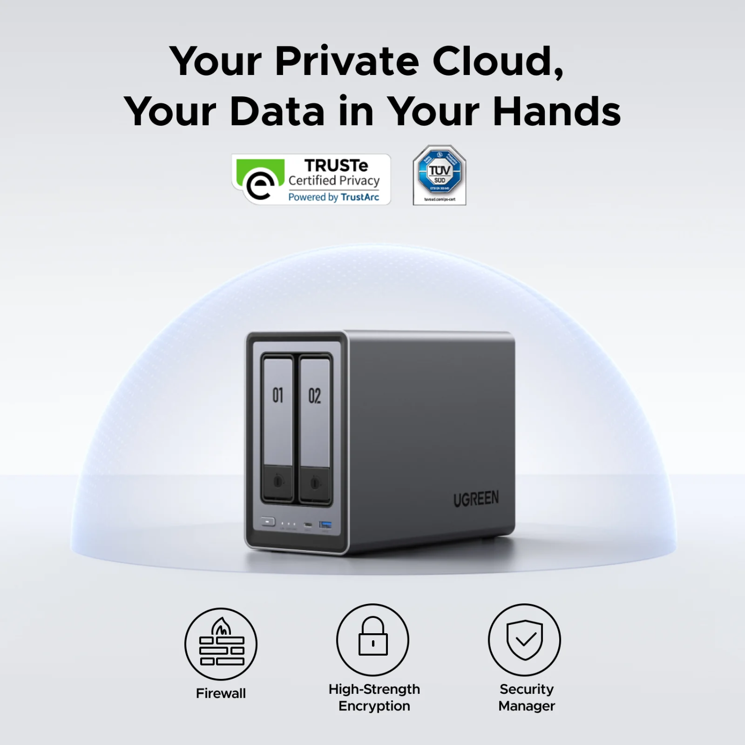 UGREEN NASync DXP2800 8GB RAM 2 Bay SATA Desktop NAS Expansion UGREEN NASync DXP2800 8GB RAM 2 Bay SATA Desktop NAS Expansion