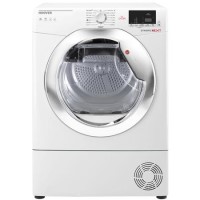 Hoover DXWH11A2DCEXM Dynamic Next Aquavision Freestanding 11kg Heat Pump Tumble Dryer With WiFi And Muffle Drum - White With Chrome Door