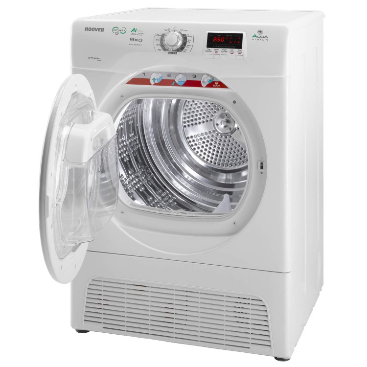 Hoover DYH9913NA1X-80 9kg Freestanding Heat Pump Condenser Tumble Dryer - White