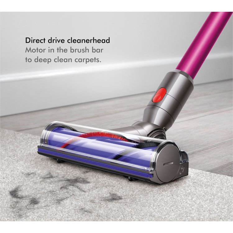 Dyson V7 Motorhead Stick Cord-free Vacuum Cleaner - Grey and Pink