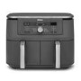 Ninja DZ400UK Dual Zone 6-in-1 9.5L Air Fryer  2 Twin Baskets  Healthy Crispy Cooking  Grey