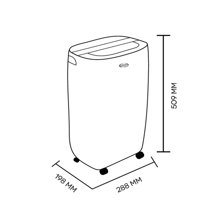 Refurbished Argo 12 Litre  Dehumidifier with Digital Humidistat and Anti Dust filter