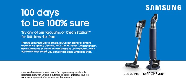 Samsung Vacuum 100 Days Promise