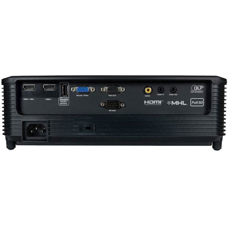 Optoma W341+ data projector 3800 ANSI lumens DLP WXGA 1280x720 3D Desktop projector Black