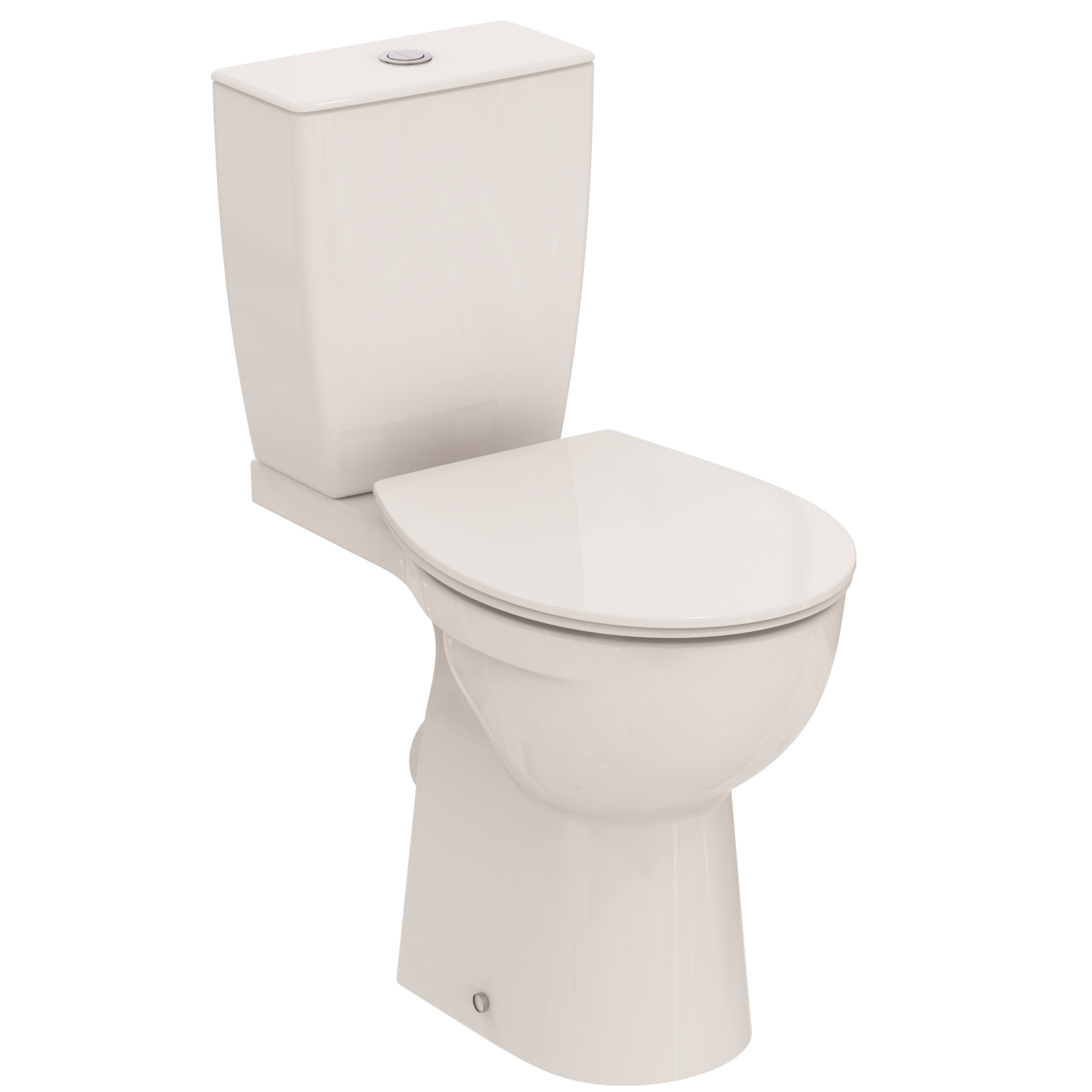 Eurovit+ Close Coupled Toilet + Soft Close SeatEUROVIT+ CC BWL HO BI 6 4 SCL S&C WHT Open Back