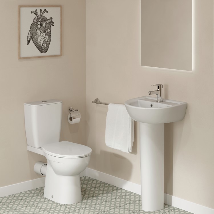 Ideal Standard Eurovit+ Close Coupled Toilet with Soft Close Seat
