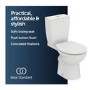 Ideal Standard Eurovit+ Close Coupled Toilet with Soft Close Seat