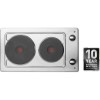 Hotpoint E320SKIX 30cm Wide Two Zone Sealed Plate Hob - Stainless Steel