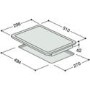 Hotpoint E320SKIX 30cm Wide Two Zone Sealed Plate Hob - Stainless Steel