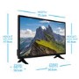 Ex Display - electriQ 39" HD Ready LED Smart TV with Freeview HD and Freeview Play