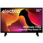 Refurbished electriQ 32" HD Ready LED TV without Stand - with Built-in DVD Player