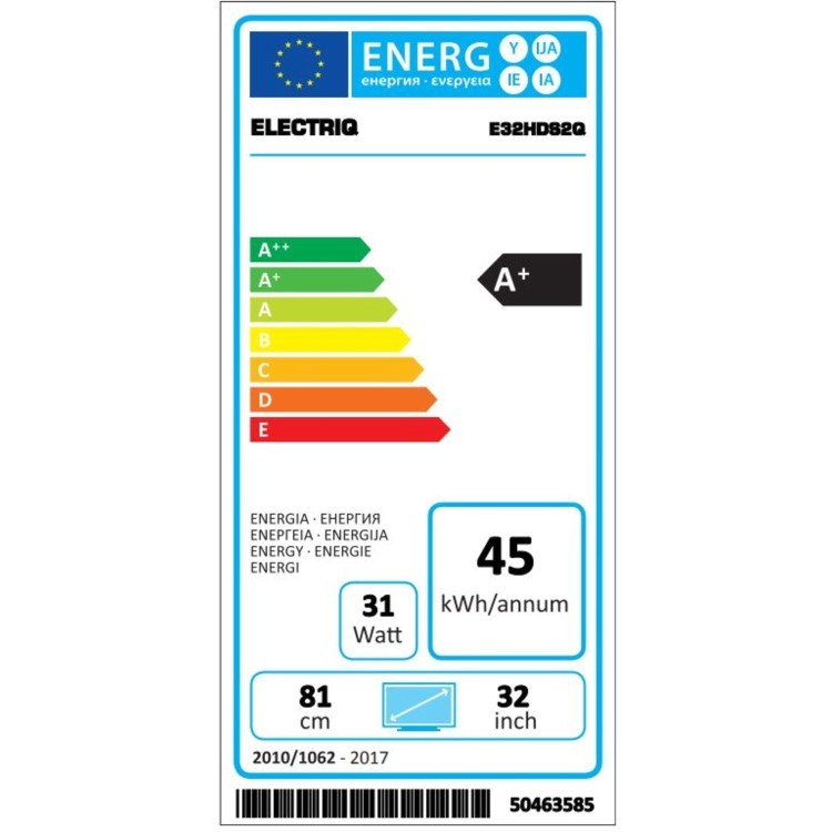 Ex Display - electriQ 39" HD Ready LED Smart TV with Freeview HD and Freeview Play