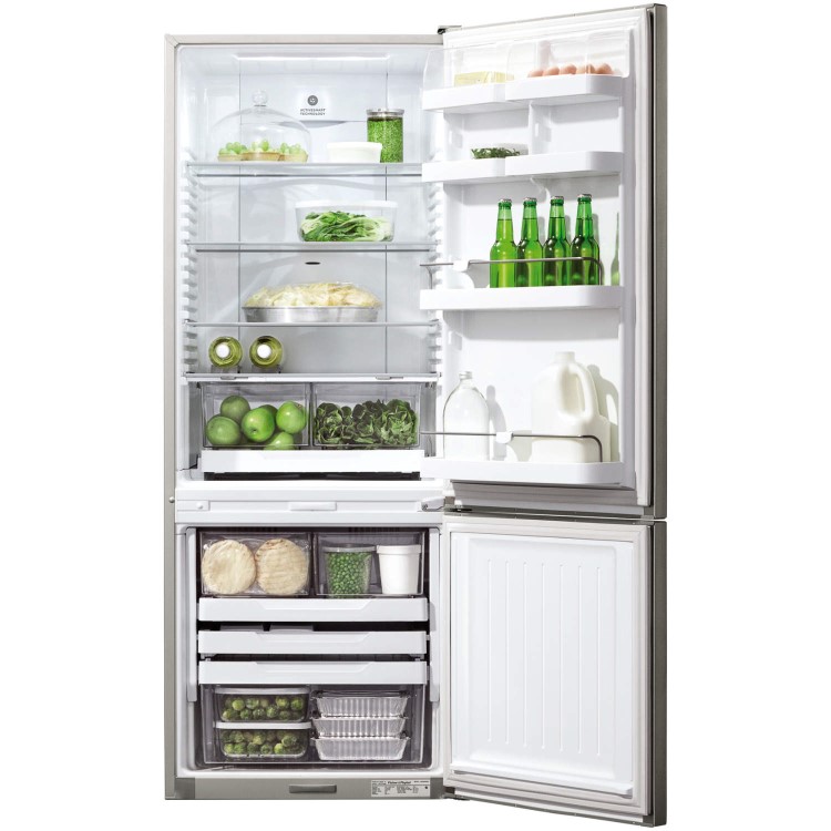 Fisher & Paykel E402BRX4 24054 64cm Curved Door RH Hinge Freestanding Fridge Freezer EZKleen Stainless Steel