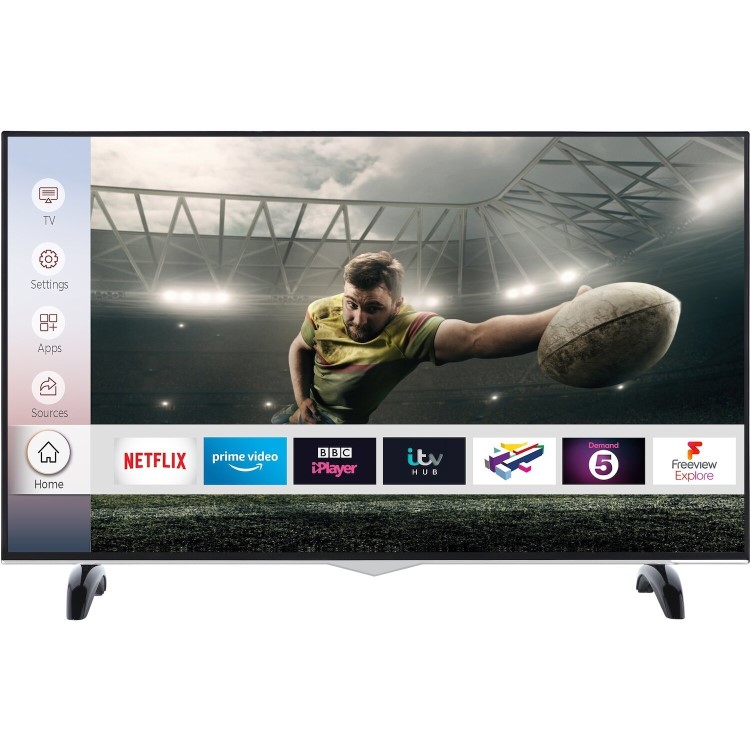 Electriq 43-inch 4K Ultra HD HDR Dolby Vision LED Smart TV with Freeview HD and Freeview Play