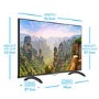 Grade A2 - electriQ 43" 4K Ultra HD HDR Smart LED TV with Freeview HD and Freeview Play
