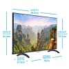 electriQ 43&quot; 4K Ultra HD HDR Smart LED TV with Freeview HD and Freeview Play