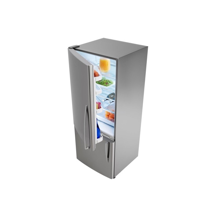 Fisher & Paykel E442BLX4 24101  68cm Wide Curved Door Left Hand Hinge Freestanding Fridge Freezer - EZKleen Stainless Steel