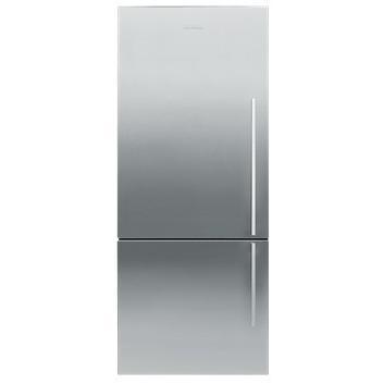 Fisher & Paykel E442BLXFD4 24105  68cm Wide Flat Door Left Hand Hinge Freestanding Fridge Freezer - EZKleen Stainless Steel