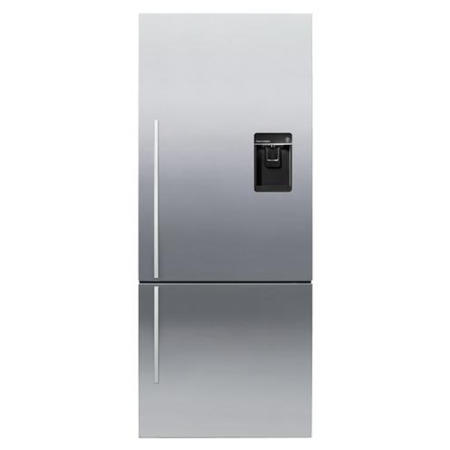 Fisher & Paykel E442BRXFDU4 24106  68cm Wide Flat Door Right Hand Hinge Freestanding Fridge Freezer With Ice And Water - EZKleen Stainless Steel