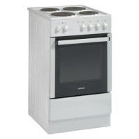 Gorenje E52108AW White 50cm Single Cavity Electric Cooker With Sealed Plate Hob