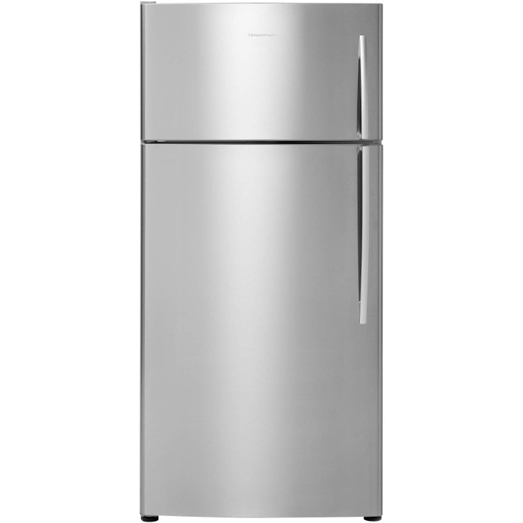 Fisher & Paykel E521TLX2 23390 79cm Wide Top Mount Left Hand Hinge Freestanding Fridge Freezer - EZKleen Stainless Steel