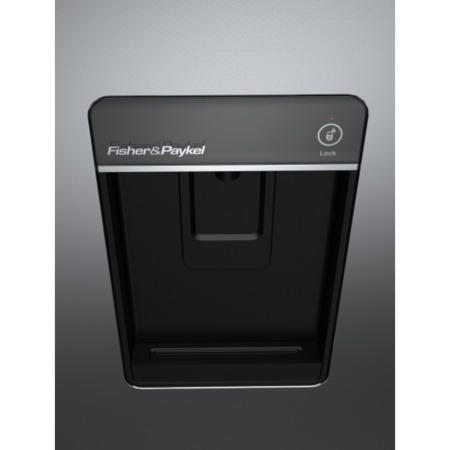 Fisher & Paykel E522BRXFDU4 25158 - 79cm Wide Flat Door Right Hand Hinge Freestanding Fridge Freezer With Slim-depth Water Dispenser - EZKleen Stainless Steel