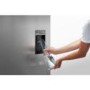 Fisher & Paykel E522BLXFDU4 24181 - 79cm Wide Flat Door Left Hand Hinge Freestanding Fridge Freezer With Slim-depth Water Dispenser - EZKleen Stainless Steel