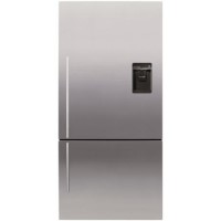 Fisher & Paykel E522BRXFDU4 25158 - 79cm Wide Flat Door Right Hand Hinge Freestanding Fridge Freezer With Slim-depth Water Dispenser - EZKleen Stainless Steel