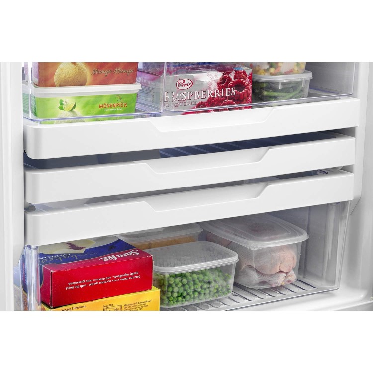 Fisher & Paykel E522BRXFDU4 25158 - 79cm Wide Flat Door Right Hand Hinge Freestanding Fridge Freezer With Slim-depth Water Dispenser - EZKleen Stainless Steel