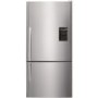 Fisher & Paykel E522BRXU4 24166 79cm Wide Curved Door Right Hand Hinge Freestanding Fridge Freezer With Ice And Water - EZKleen Stainless Steel