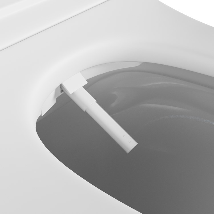 Smart Bidet Heated Japanese Toilet Seat with Warm Air Drying and Remote Control - Purificare 