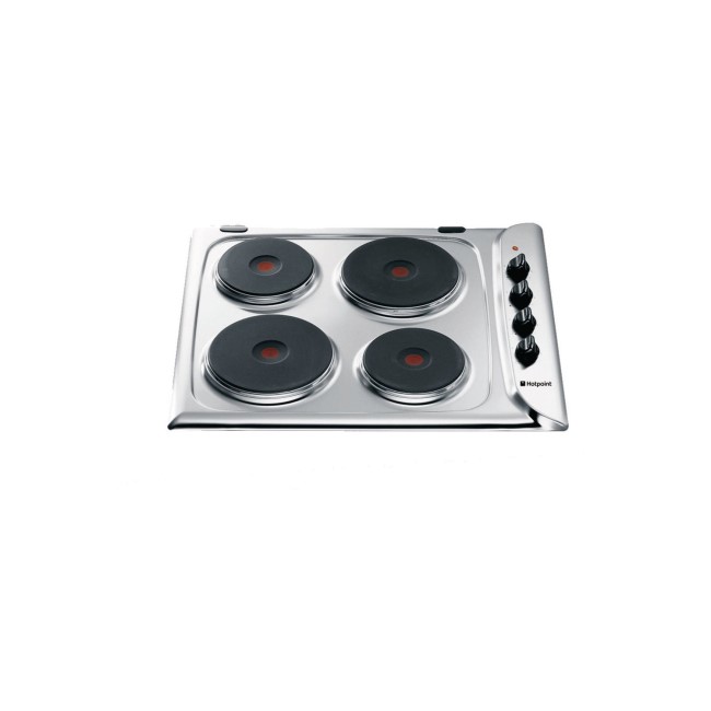 GRADE A1 - Hotpoint E6041X 58cm Four Zone Sealed Plate Hob - Stainless Steel