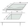 GRADE A2 - Hotpoint E6041X 58cm Four Zone Sealed Plate Hob - Stainless Steel