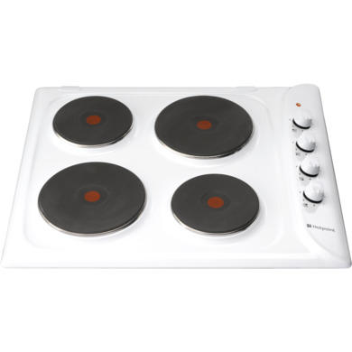 Hotpoint E604W 60cm Sealed Plate Hob White