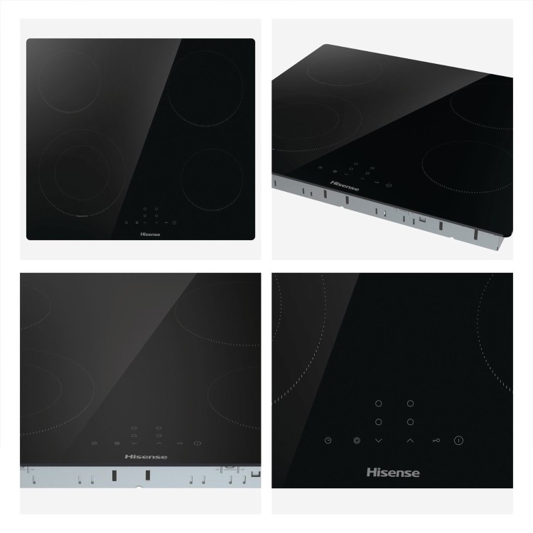 GRADE A1 - Hisense 60cm 4 Zone Ceramic Hob 
