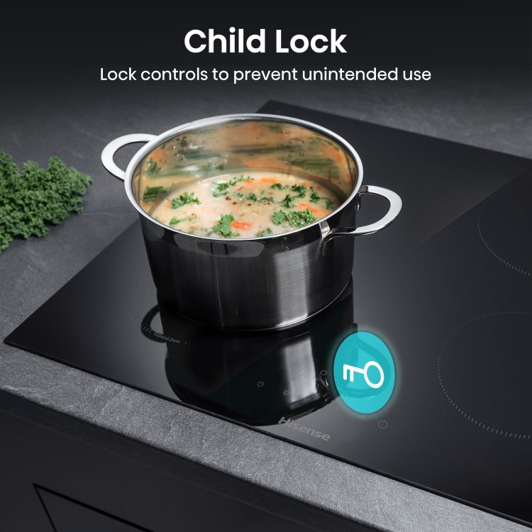 GRADE A1 - Hisense 60cm 4 Zone Ceramic Hob 