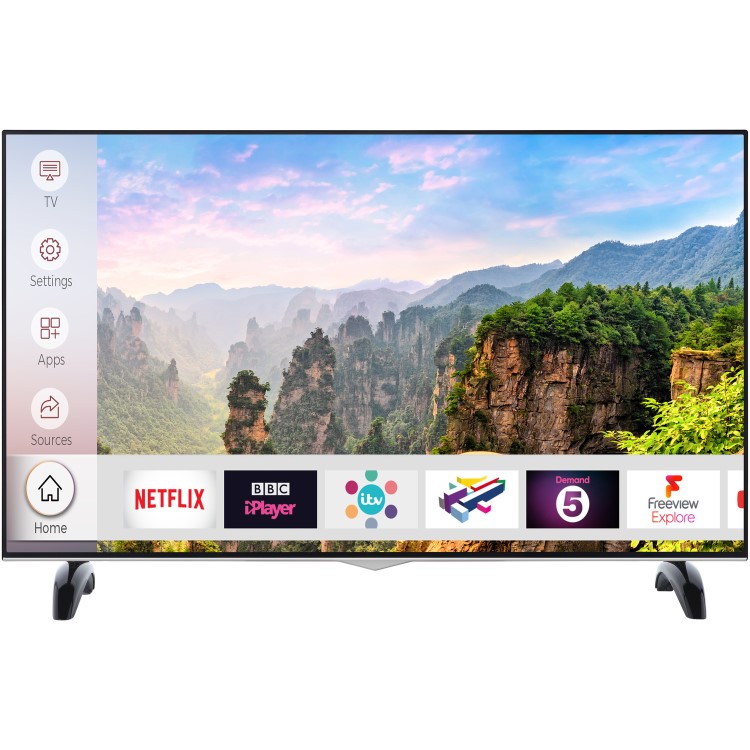 electriQ 55" 4K Ultra HD Dolby Vision HDR LED Smart TV with Freeview HD and Freeview Play
