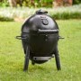 Char-Griller Akorn Jr. Kamado Grill & Smoker BBQ - Black