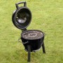 Char-Griller Akorn Jr. Kamado Grill & Smoker BBQ - Black