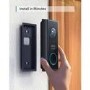 Eufy 2K HD Video Doorbell with HomeBase 2 - Black