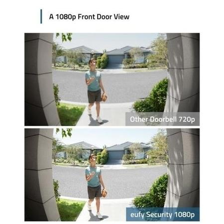 Eufy 1080p HD Battery Video Doorbell with Chime - Black