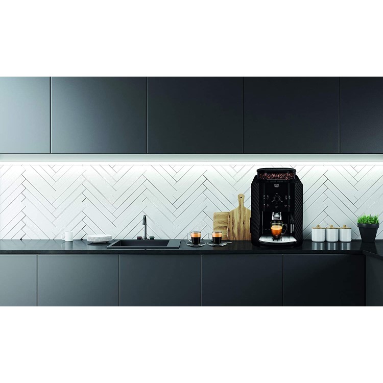 Krups Arabica Manual Bean to Cup Coffee Machine - Black & Silver