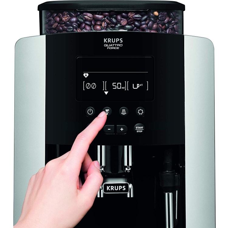 Krups Arabica Digital Bean to Cup Coffee Machine - Black & Silver