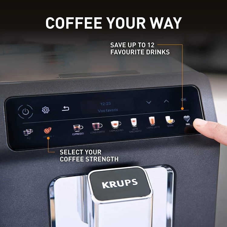Krups Evidence One Automatic Bean to Cup Coffee Machine - Grey