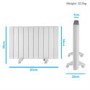 Refurbished electriQ 2000W Wall Mountable Low Energy Smart WiFi Alexa Aluminium Designer Radiator Bathroom Safe IP24