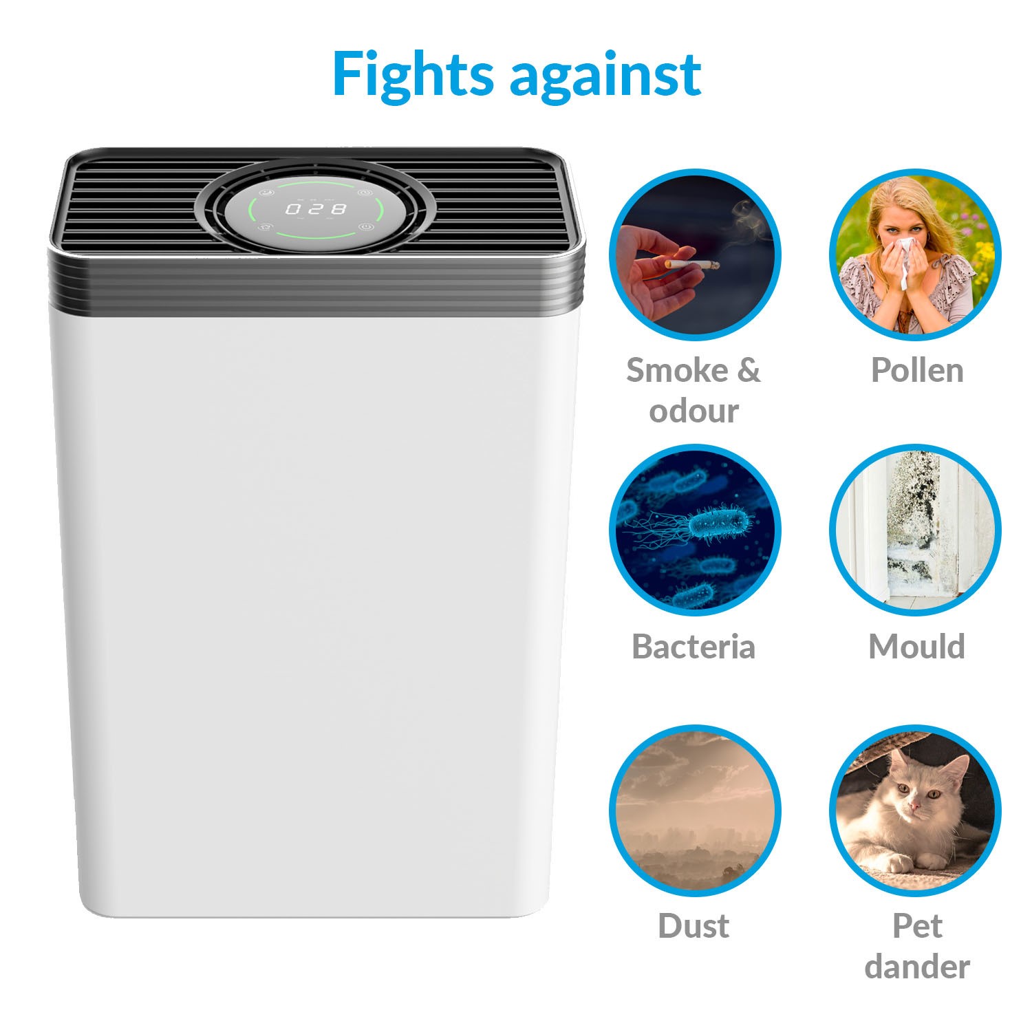 electriQ 5 Stage HEPA Ioniser Air Purifier EAP260HCPM2.5 Appliances Direct